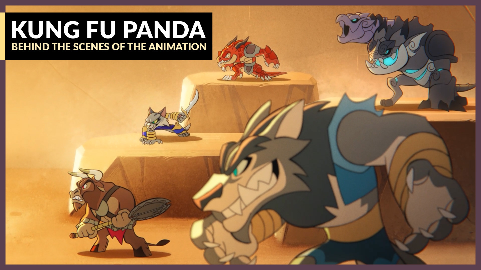Behind the scenes of the animated Kung Fu Panda trailer