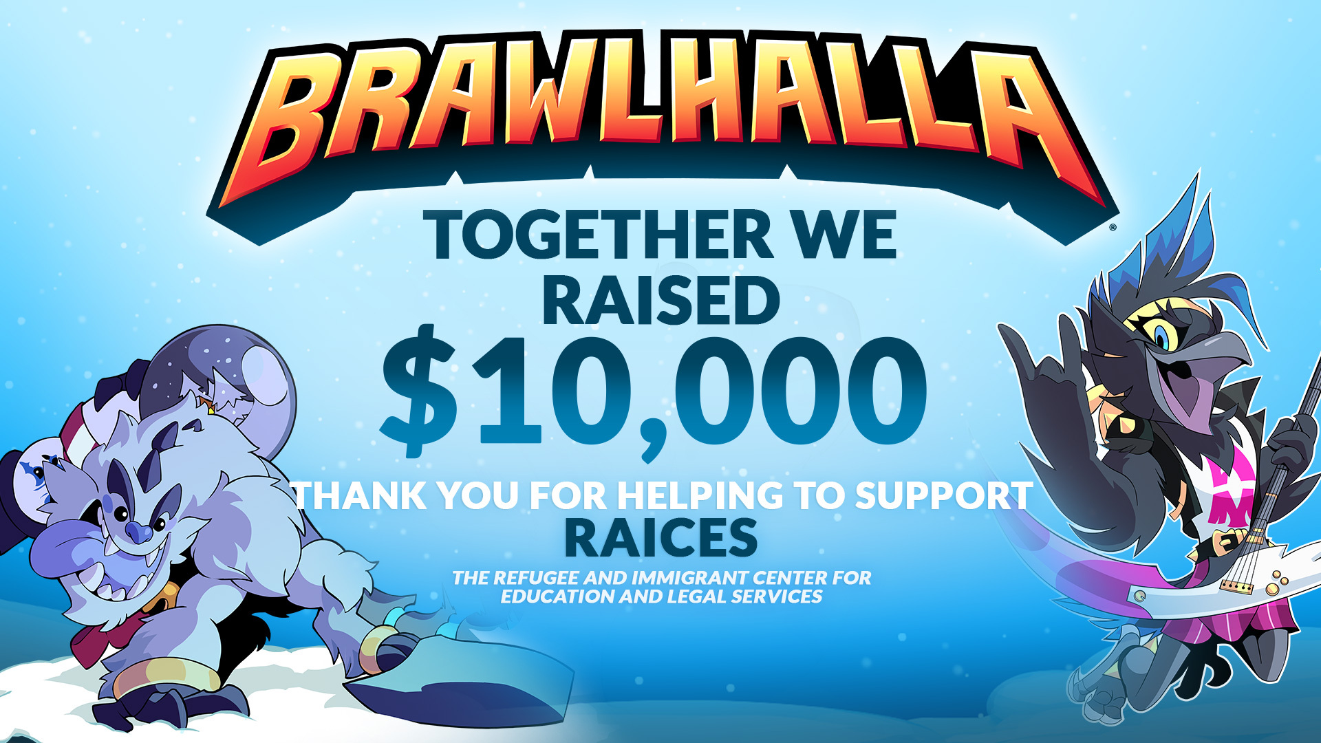 The Brawlhalla Community Raised $10,000 to Help Support RAICES