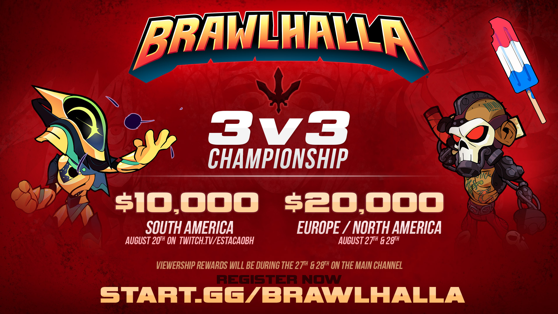Register for the Brawlhalla 3v3 Championship 2022